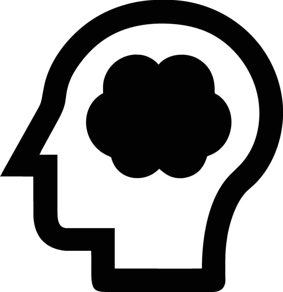 Brain icon design, graphic resource vector