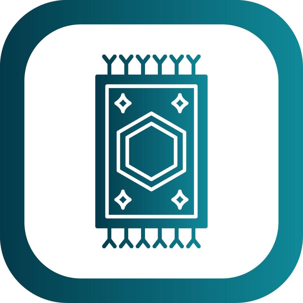 Carpet Glyph Gradient Round Corner Icon vector