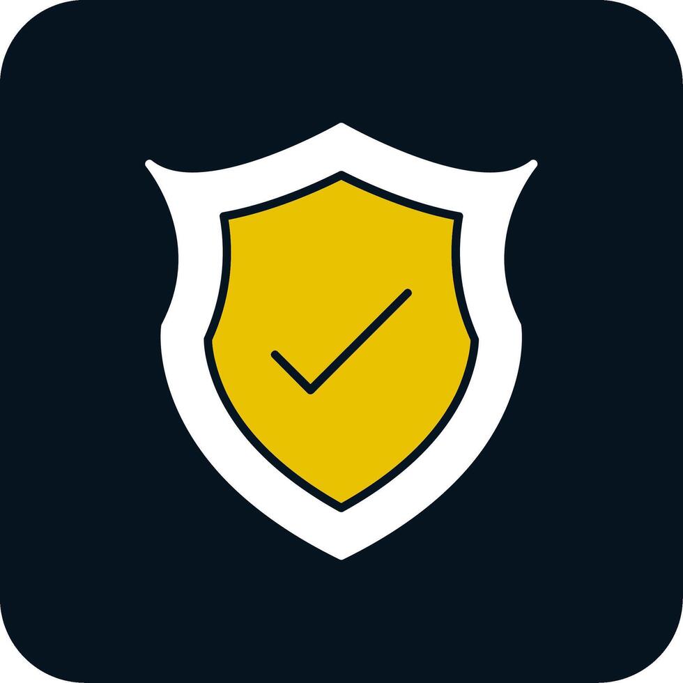 Protect Glyph Two Color Icon vector