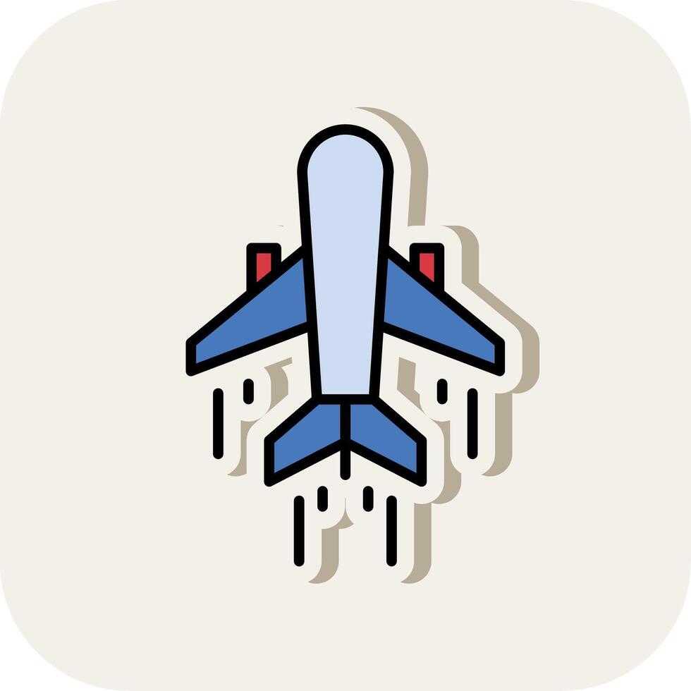 Air Transportation Line Filled White Shadow Icon vector
