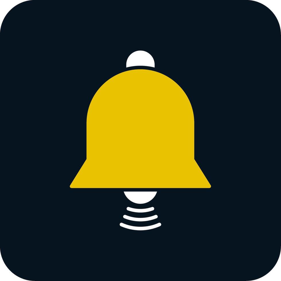 Bell Glyph Two Color Icon vector