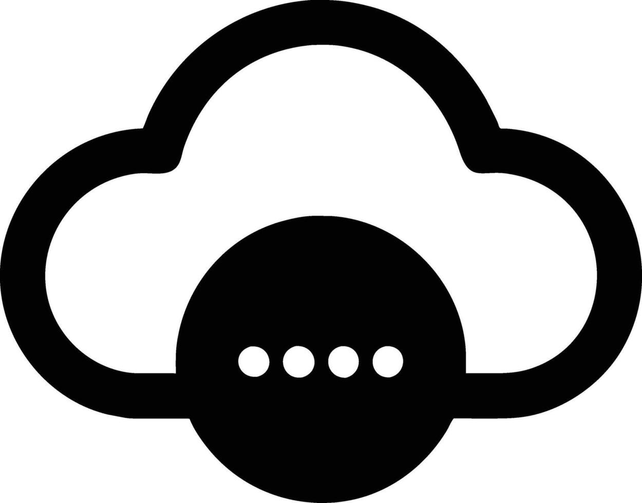 nube icono diseño grafico recurso vector