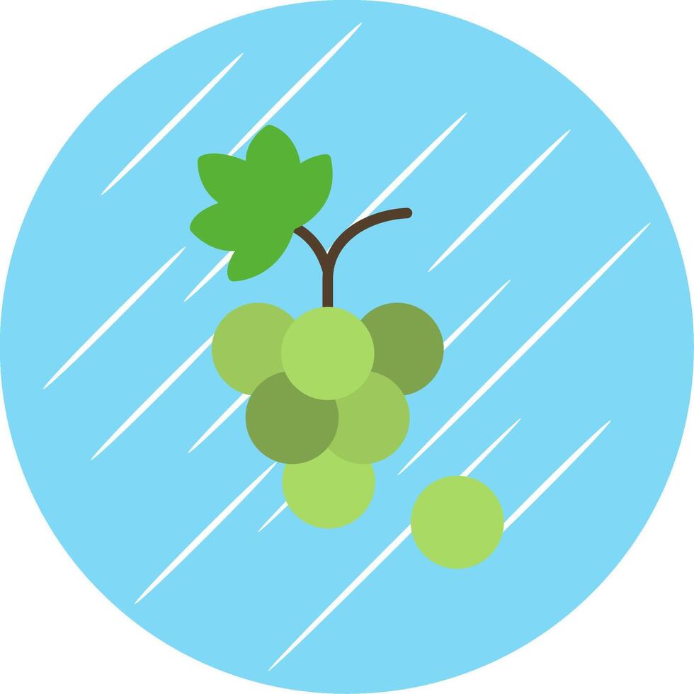 Grapes Flat Blue Circle Icon vector