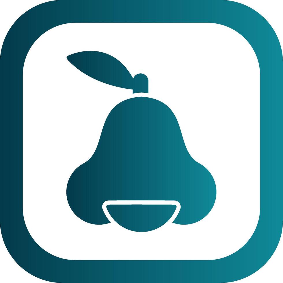 Java Apple Glyph Gradient Round Corner Icon vector