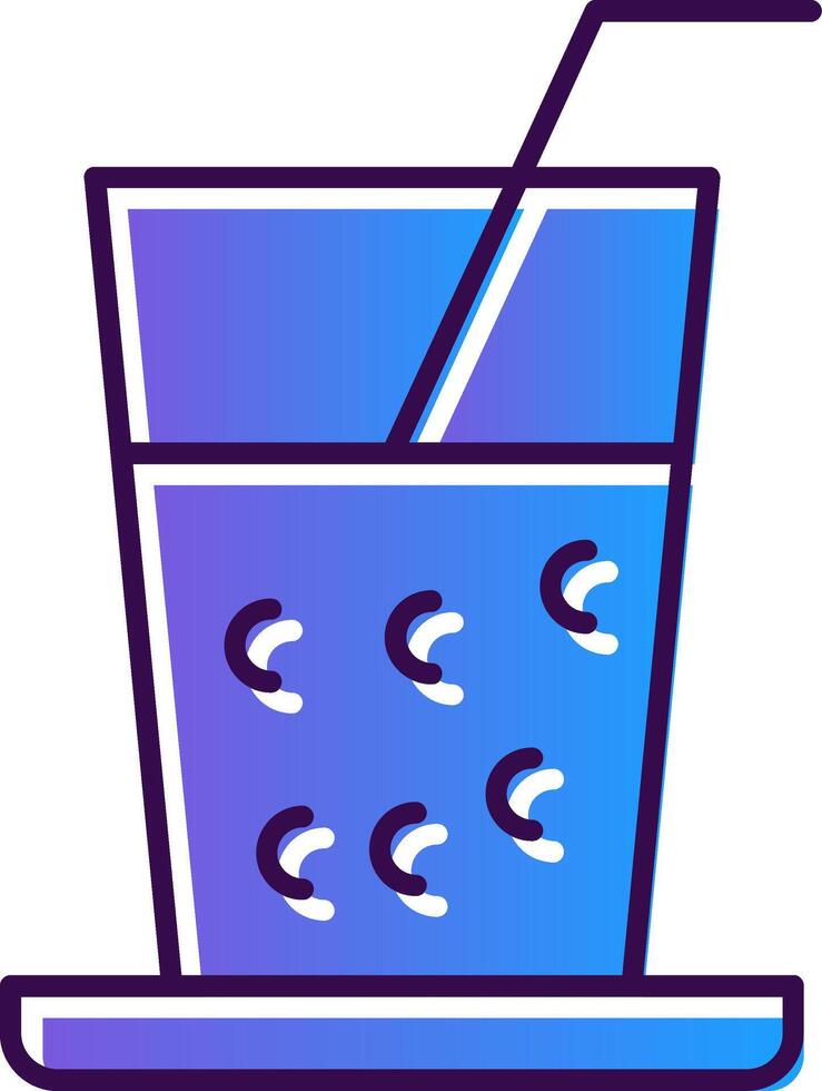 Drinks Gradient Filled Icon vector