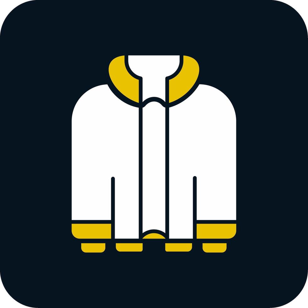 Jacket Glyph Two Color Icon vector