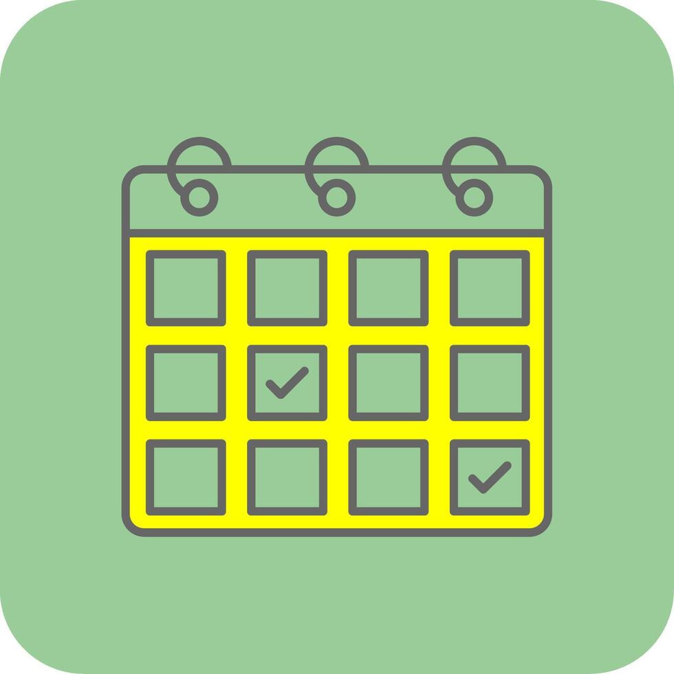 Appointment Request Filled Yellow Icon vector