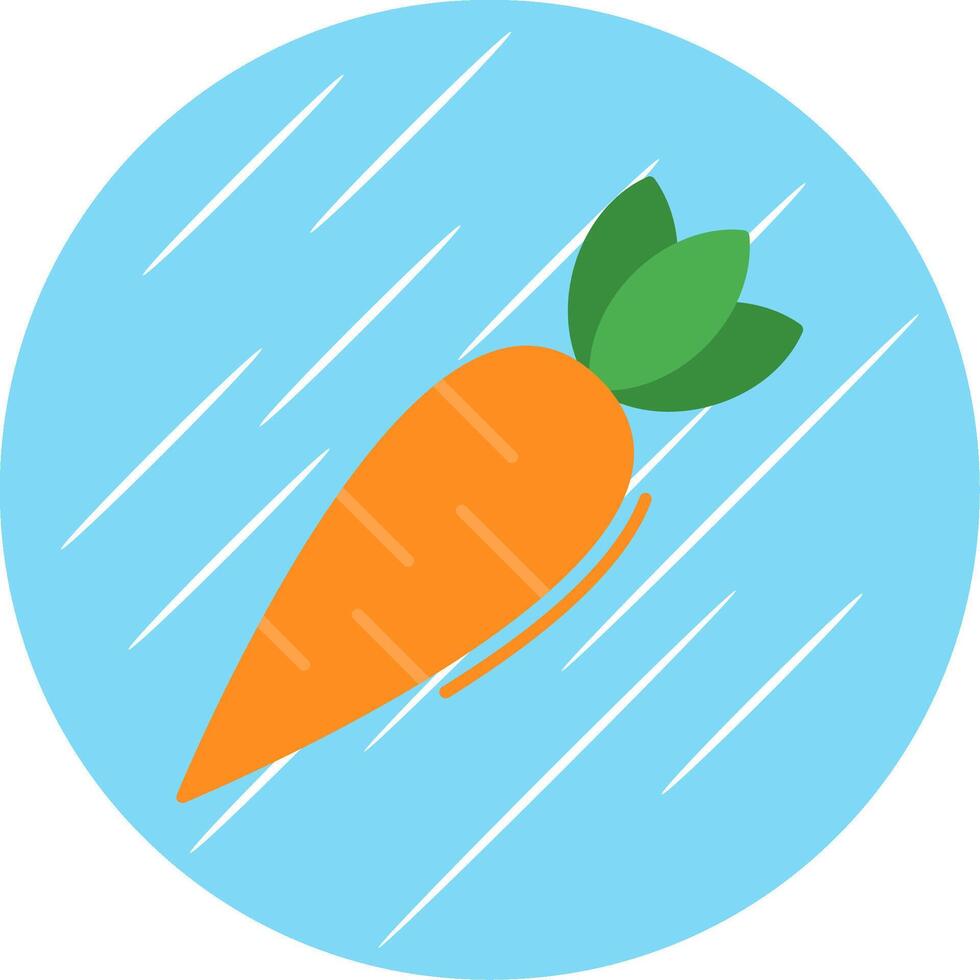 Carrot Flat Blue Circle Icon vector
