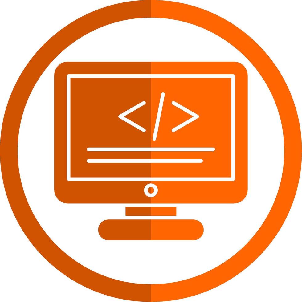 Programming Glyph Orange Circle Icon 42762260 Vector Art at Vecteezy