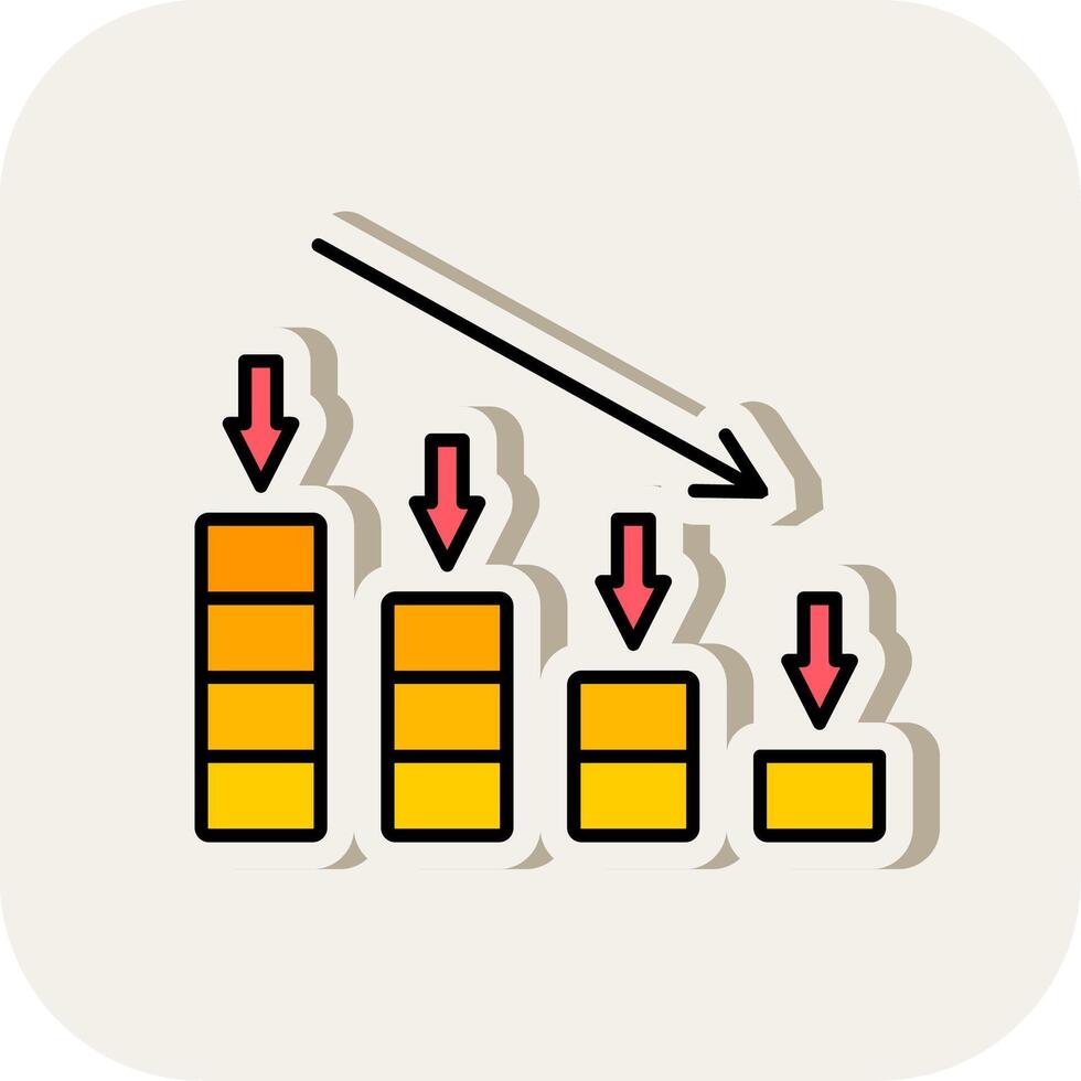 Crash Line Filled White Shadow Icon vector