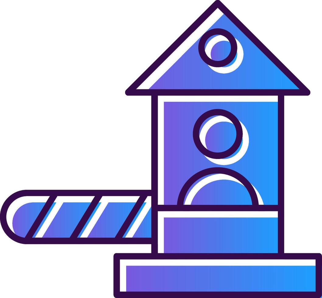 Checkpoint Gradient Filled Icon vector