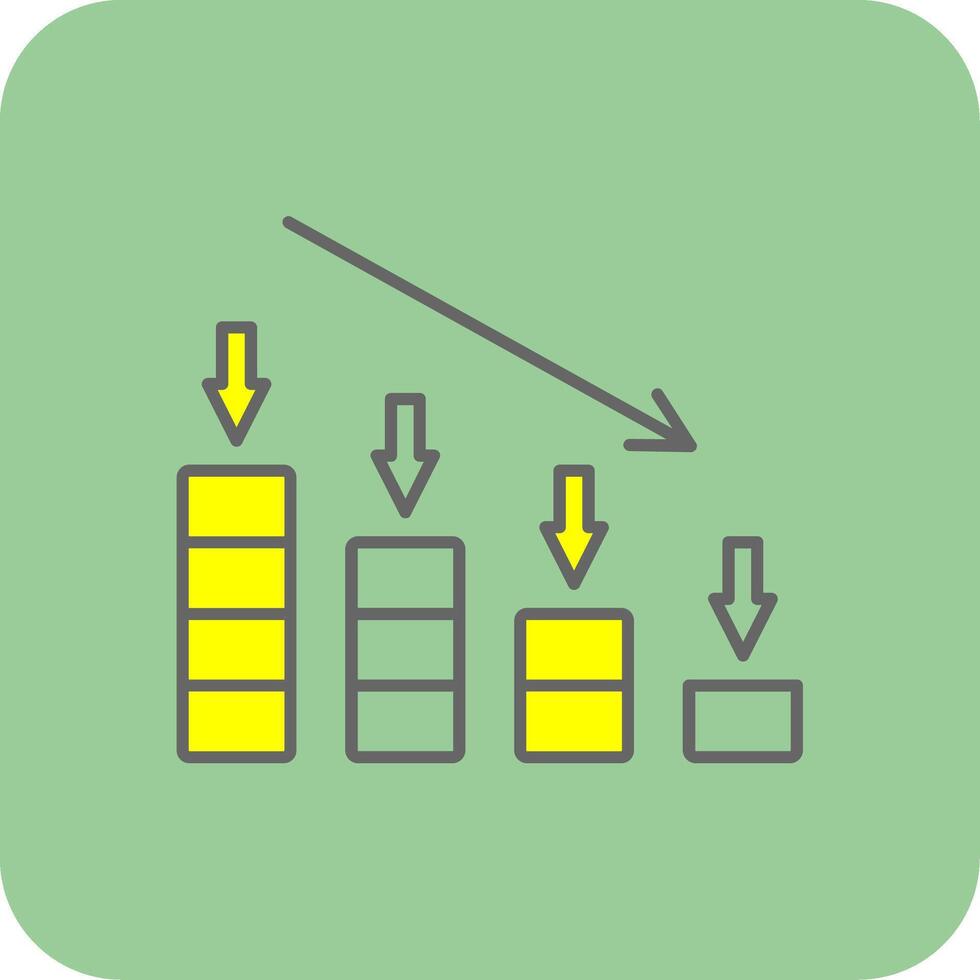 Crash Filled Yellow Icon vector