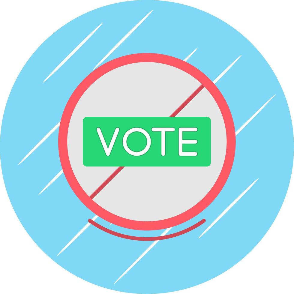 Forbidden Sign Flat Blue Circle Icon vector