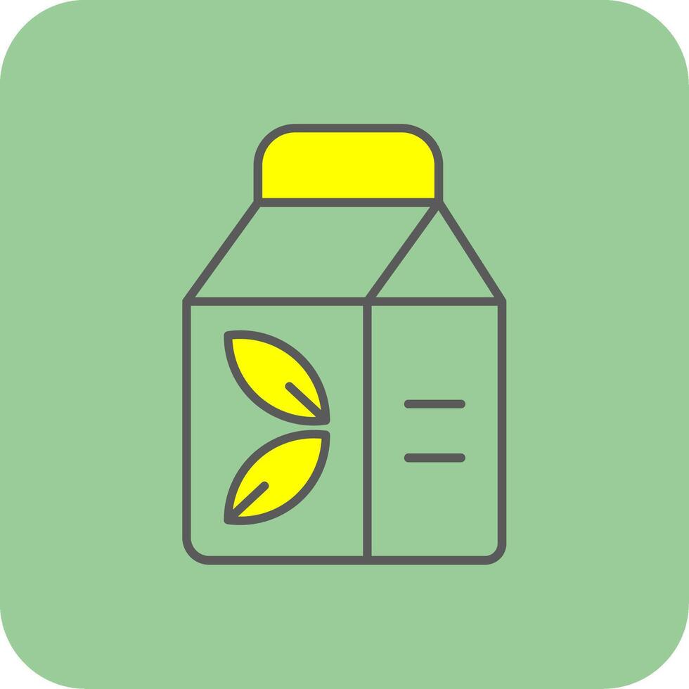 Package Filled Yellow Icon vector