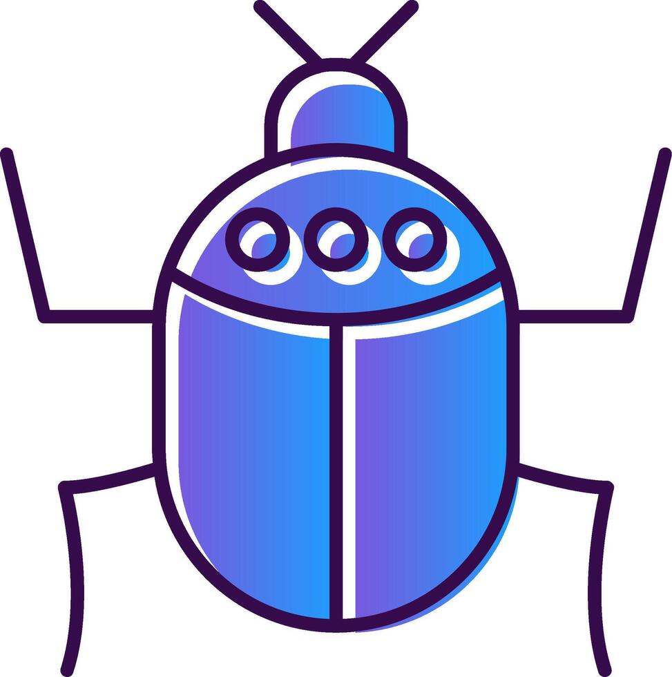 Insect Gradient Filled Icon vector