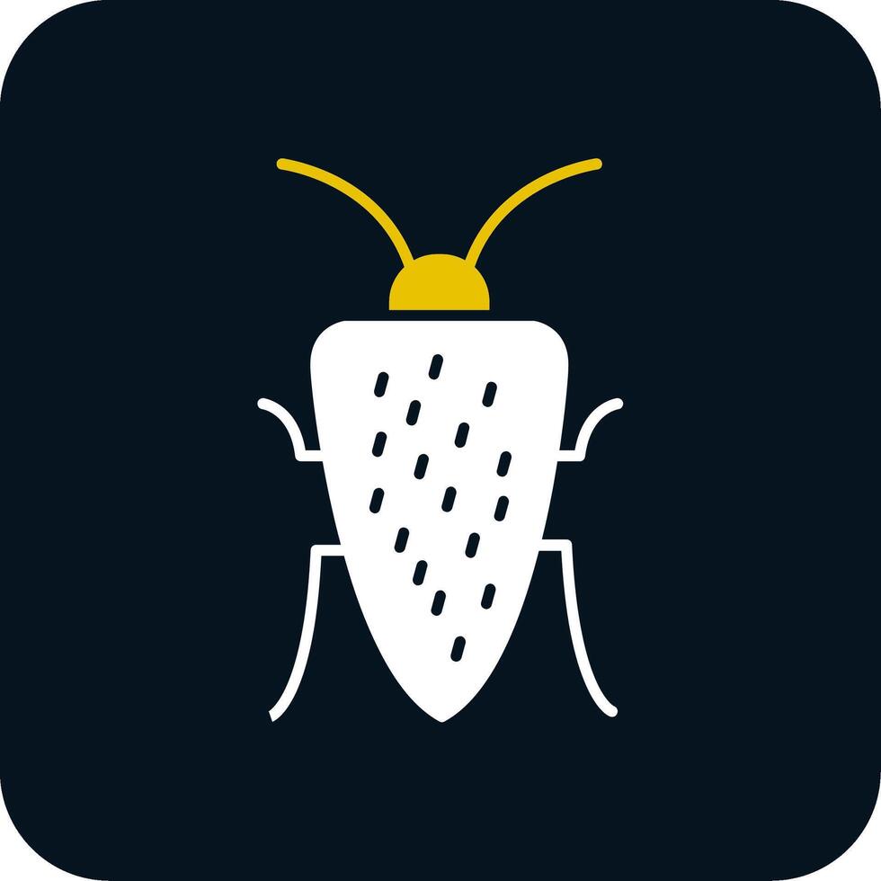 Cockroach Glyph Two Color Icon vector
