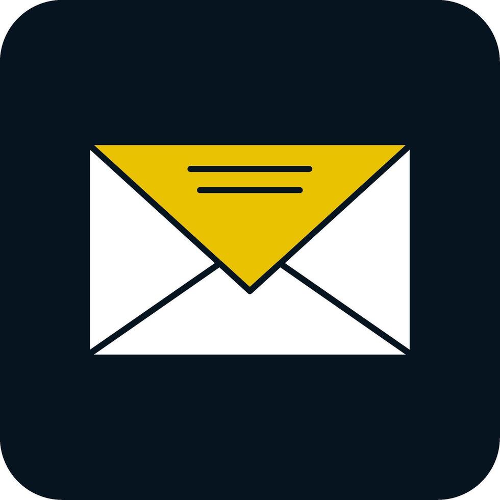 Mail Glyph Two Color Icon vector