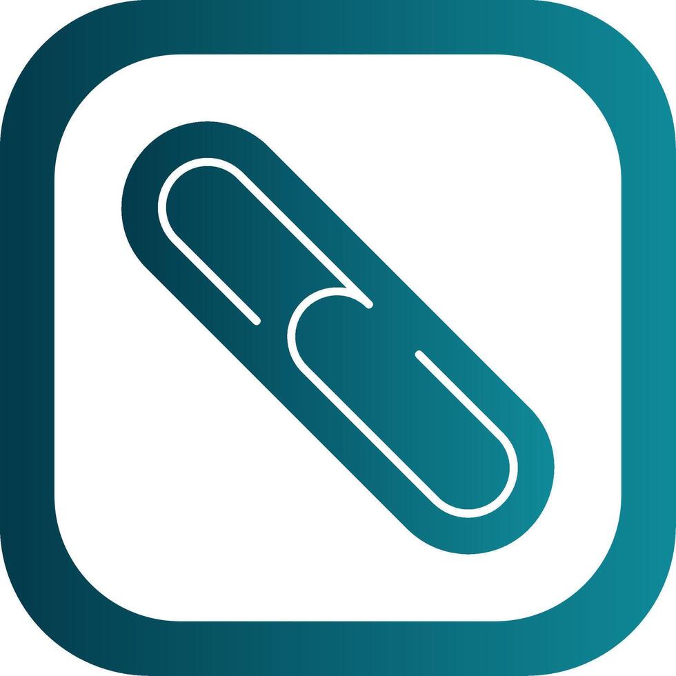 Backlink Glyph Gradient Round Corner Icon vector