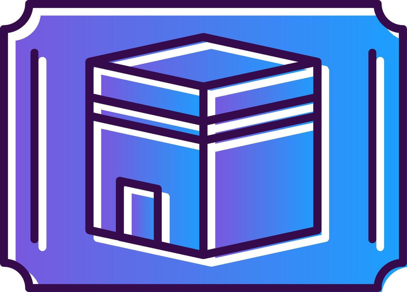 Decoration Gradient Filled Icon vector