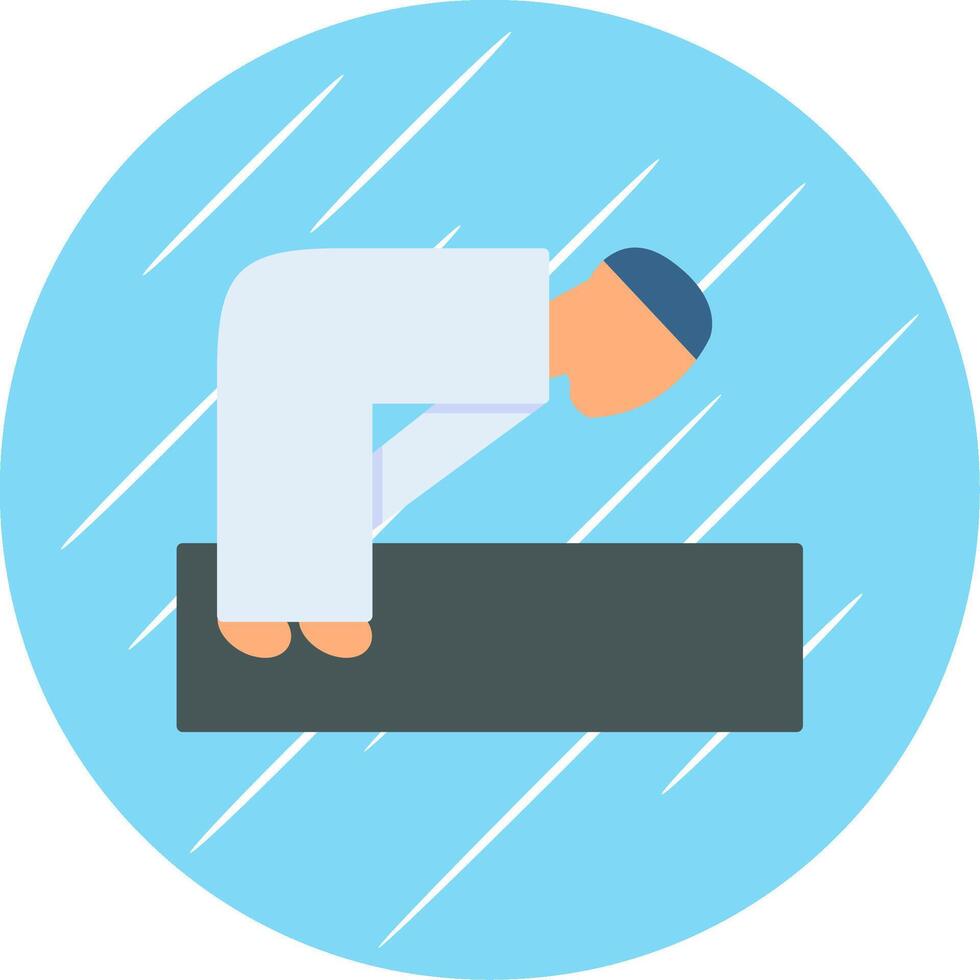 Ruku Flat Blue Circle Icon vector