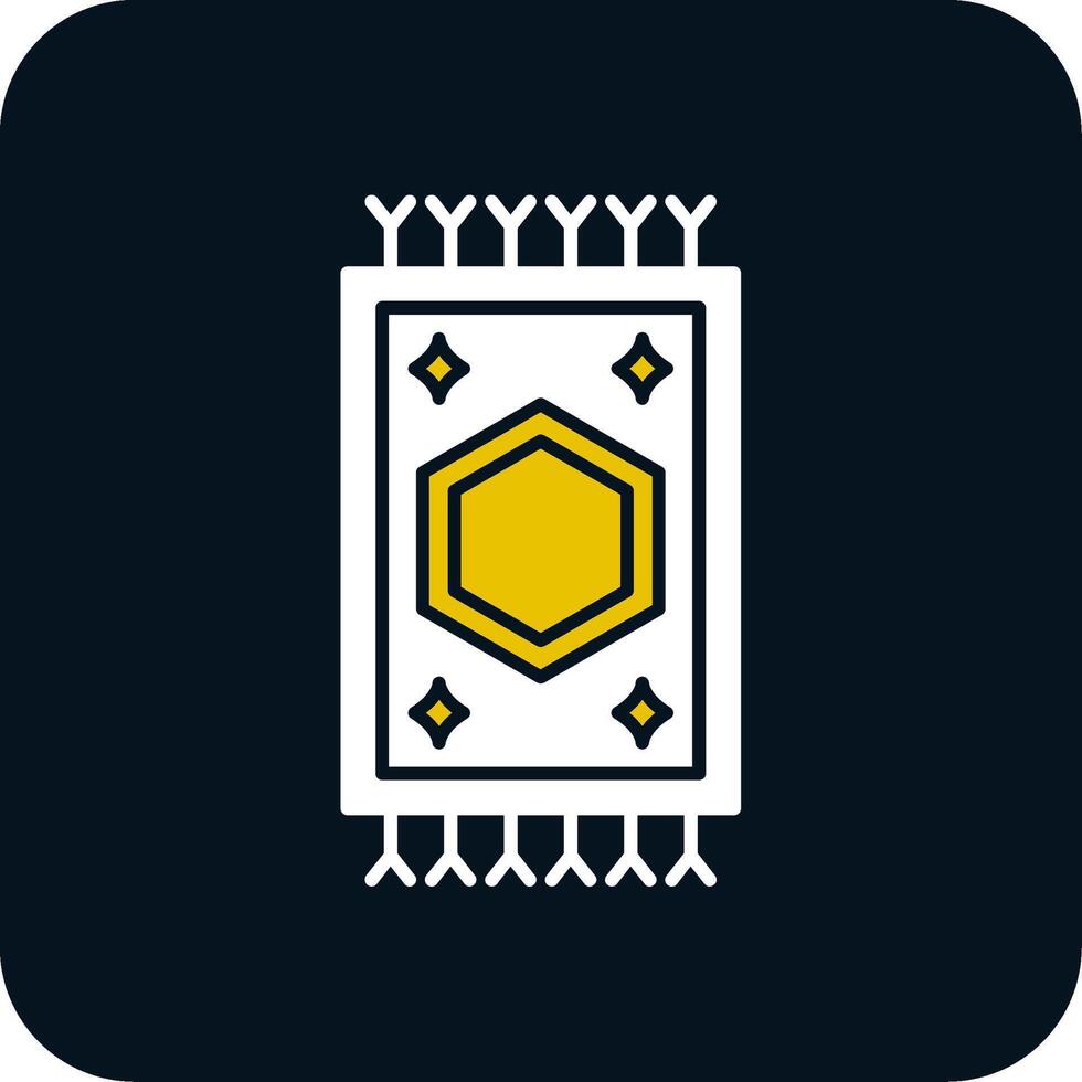 Carpet Glyph Two Color Icon vector