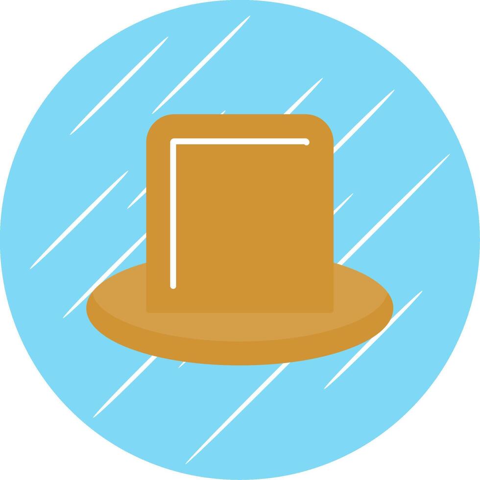 Hat Flat Blue Circle Icon vector