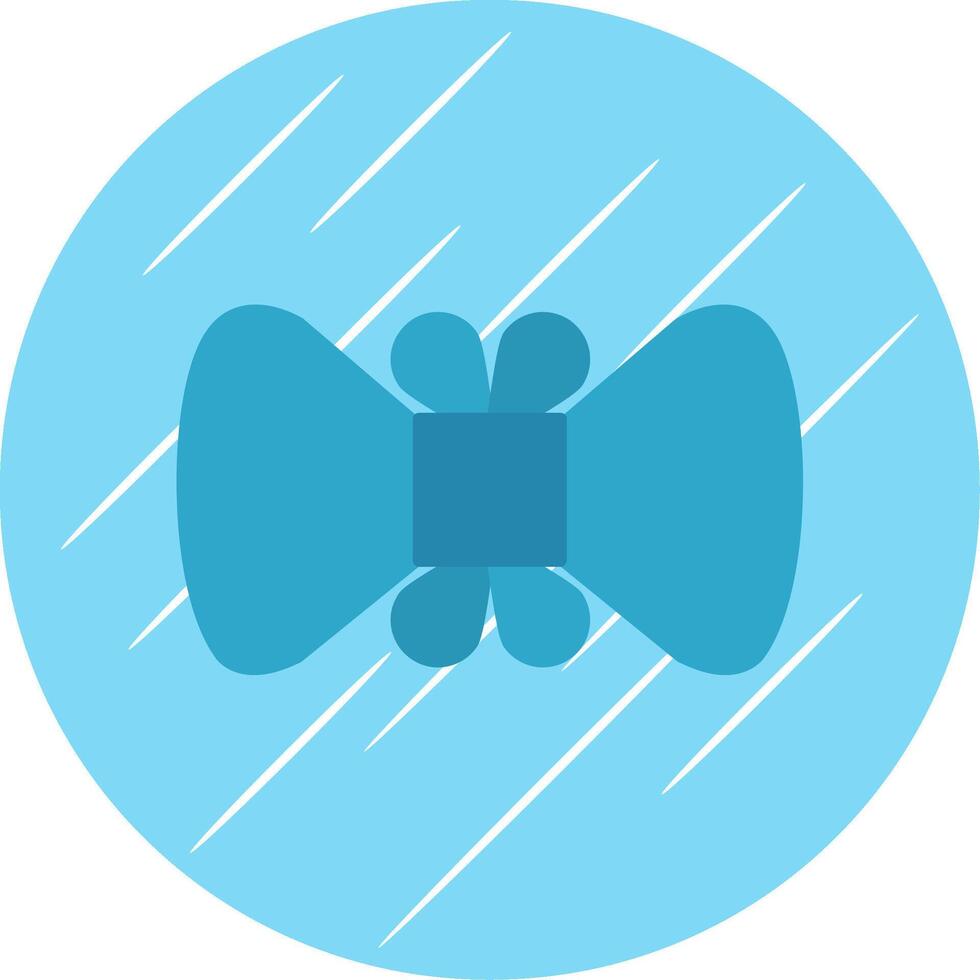 Bowtie Flat Blue Circle Icon vector