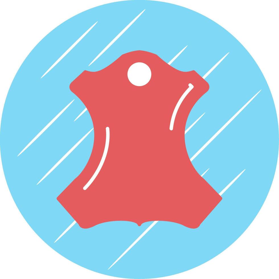 Leather Flat Blue Circle Icon vector