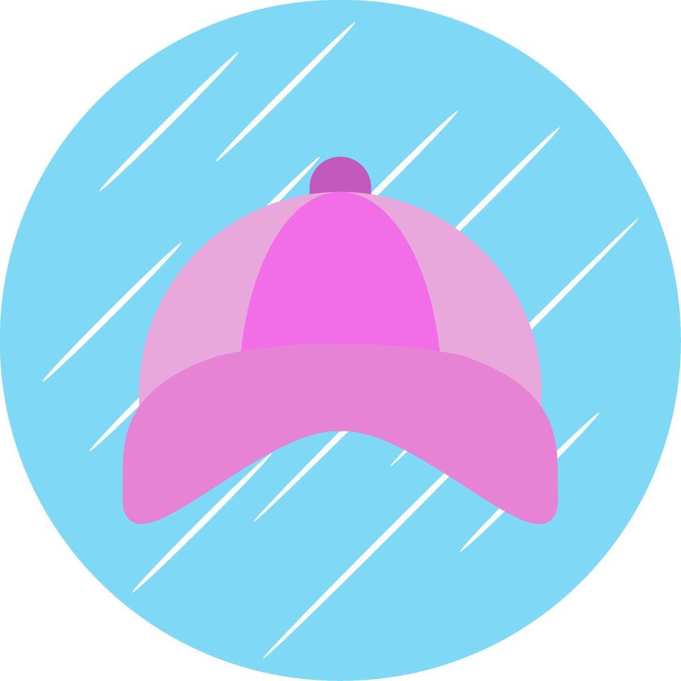 gorra plano azul circulo icono vector