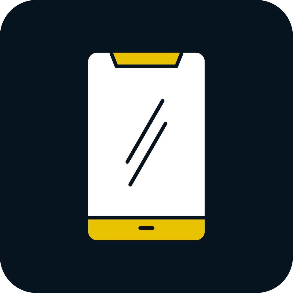 Mobile Phone Glyph Two Color Icon vector