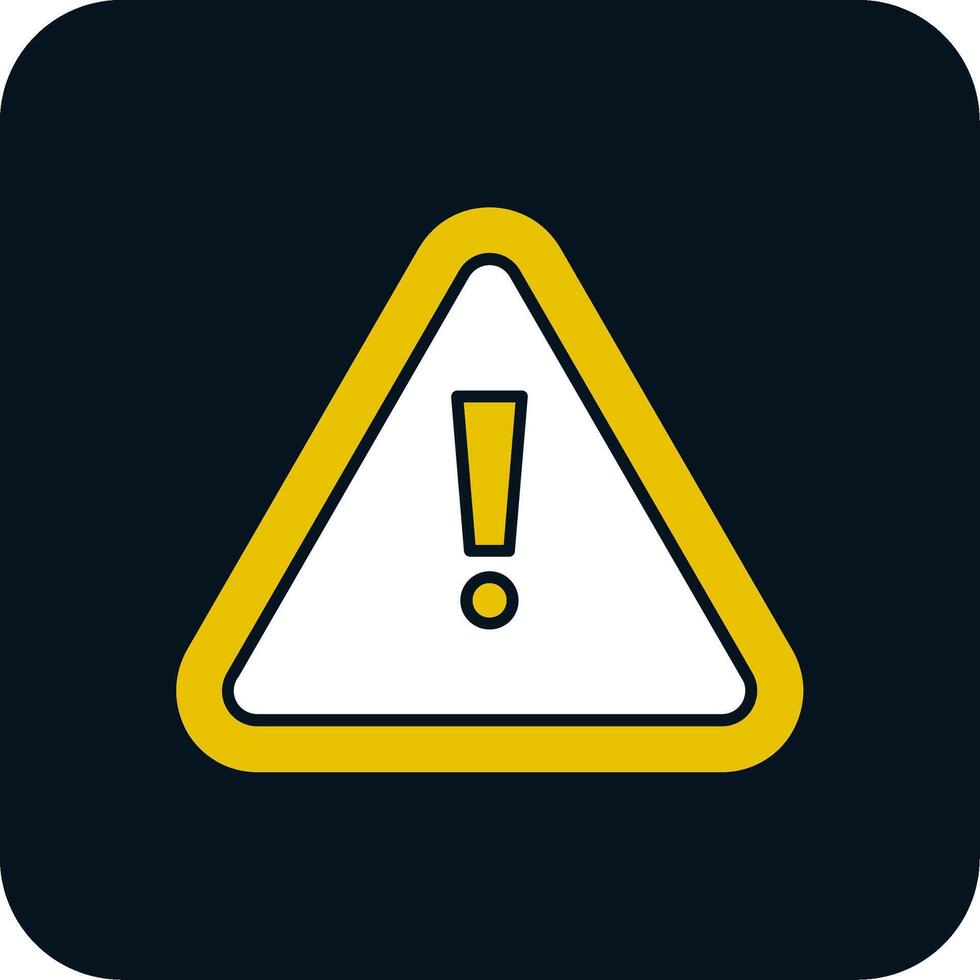 Alert Glyph Two Color Icon vector