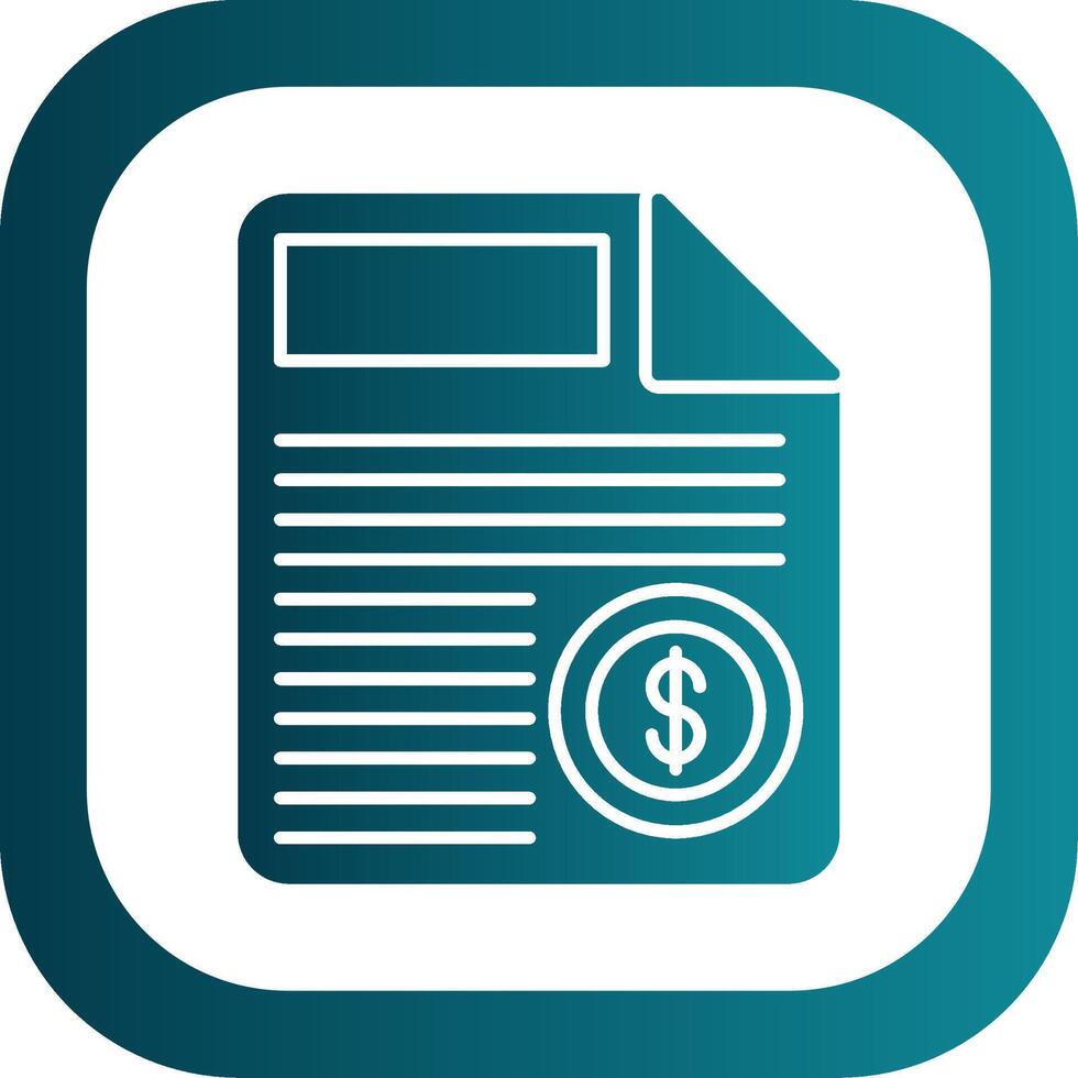 Payment Method Glyph Gradient Round Corner Icon vector