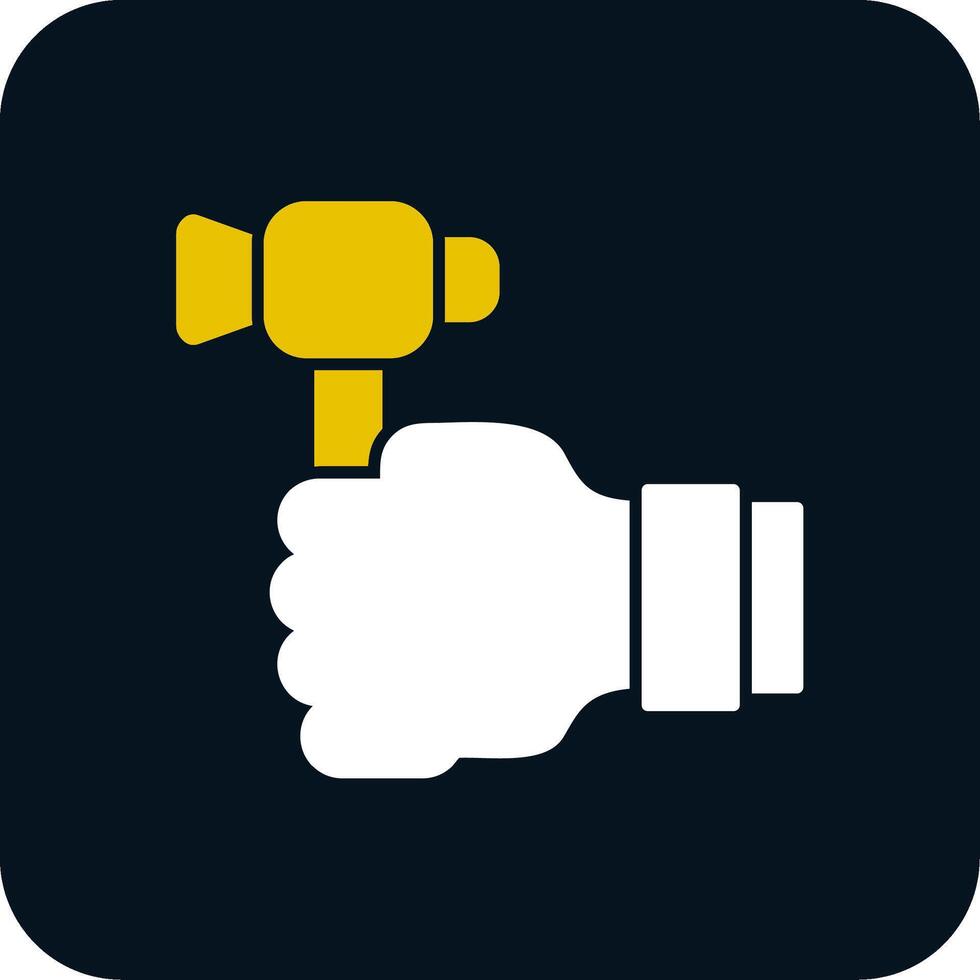 Labour Day Glyph Two Color Icon vector
