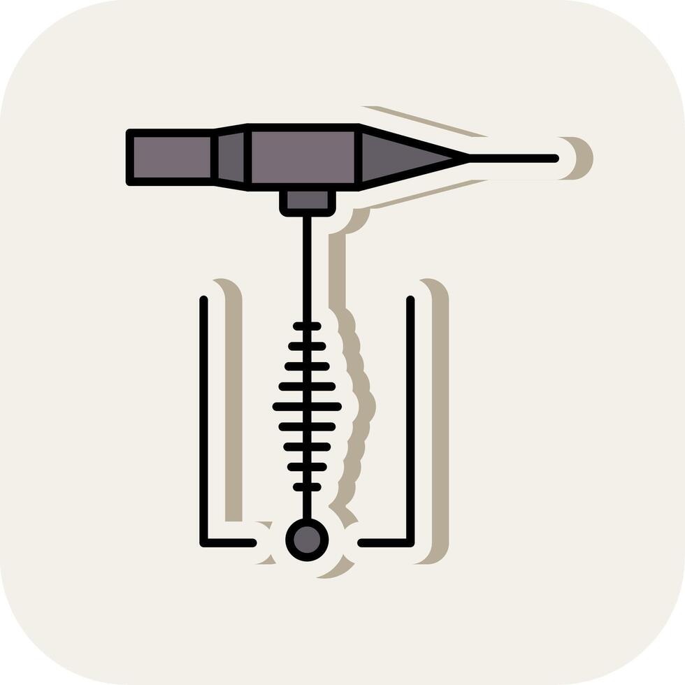 Welding Line Filled White Shadow Icon vector