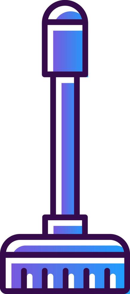 Floor Mop Gradient Filled Icon vector