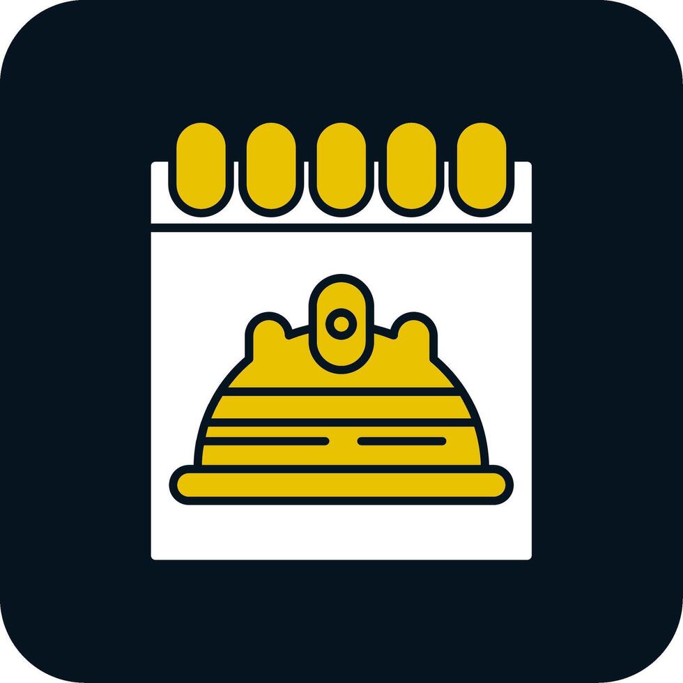 Labour Day Glyph Two Color Icon vector