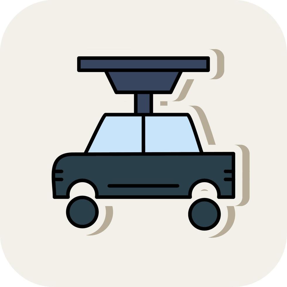 Car Repair Line Filled White Shadow Icon vector