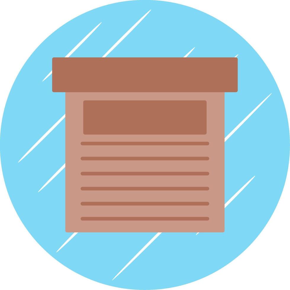 Storage Box Flat Blue Circle Icon vector