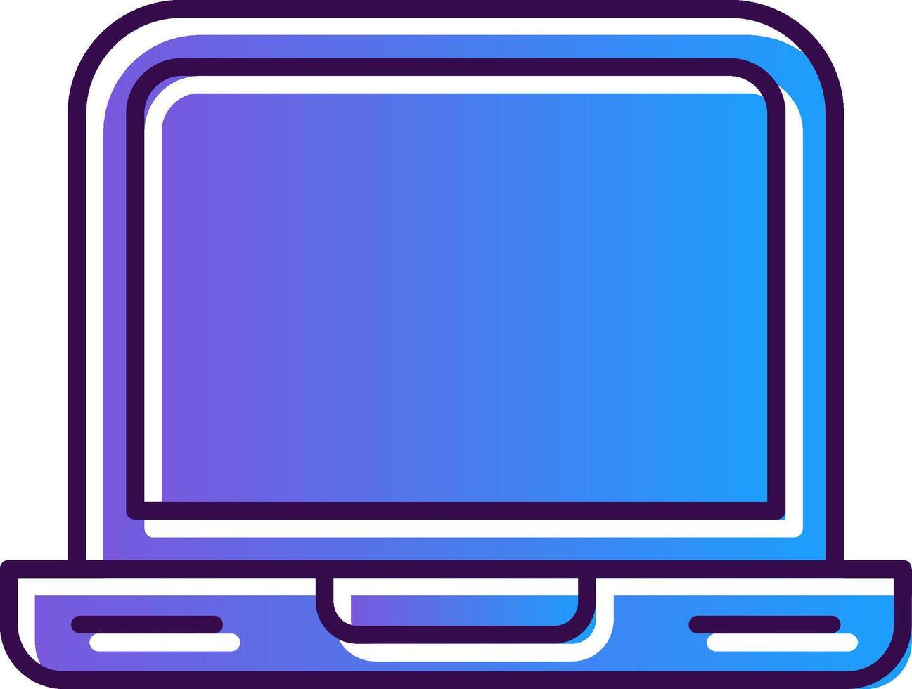 Laptop Gradient Filled Icon vector