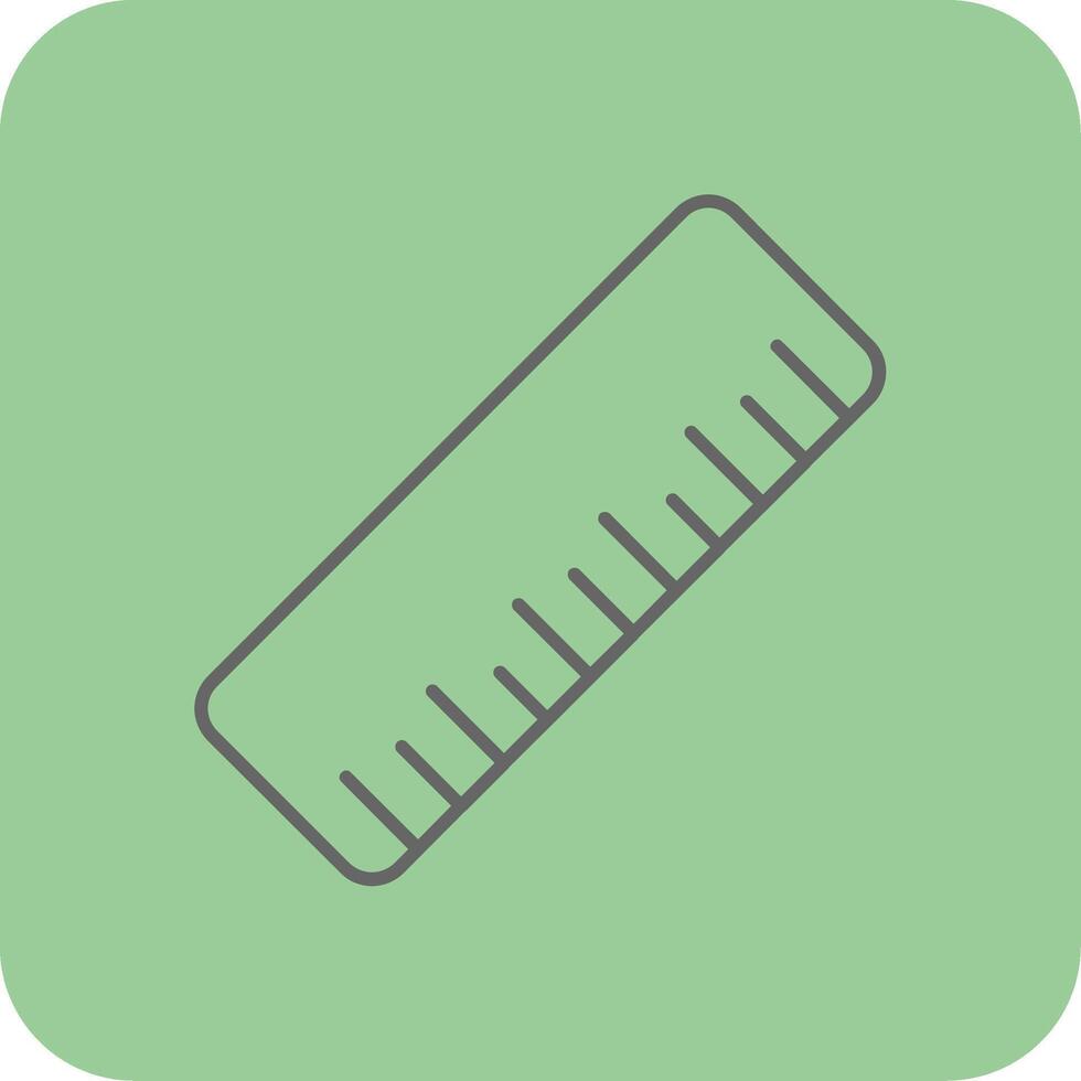 Rule Filled Yellow Icon vector