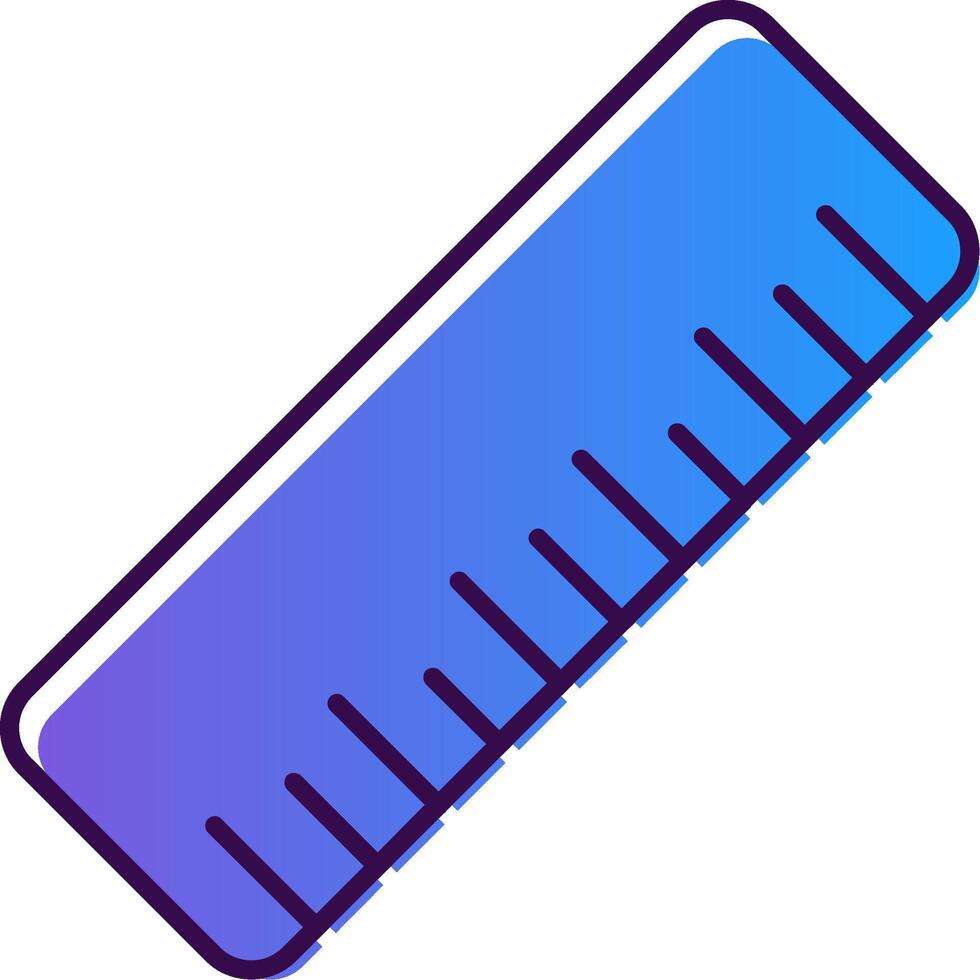 Rule Gradient Filled Icon vector