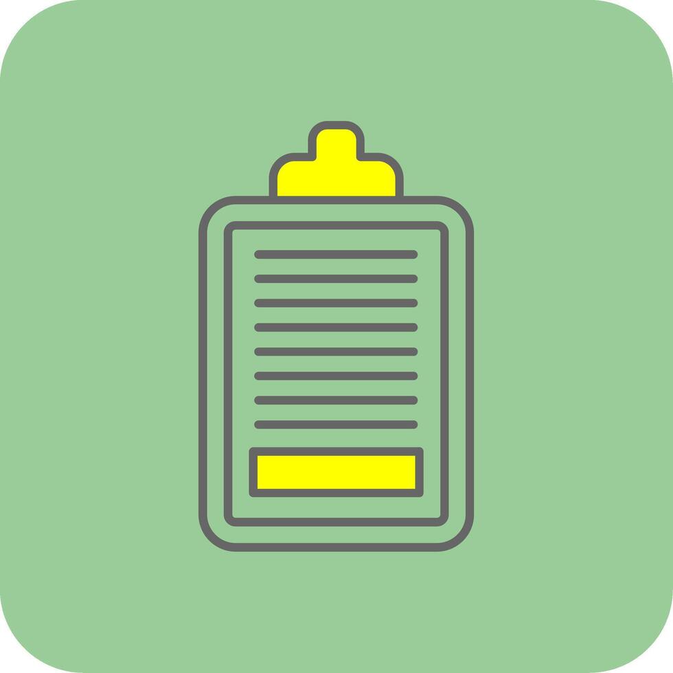 Task Filled Yellow Icon vector