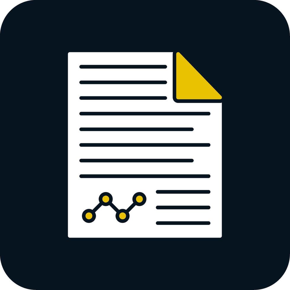 Contract Glyph Two Color Icon vector