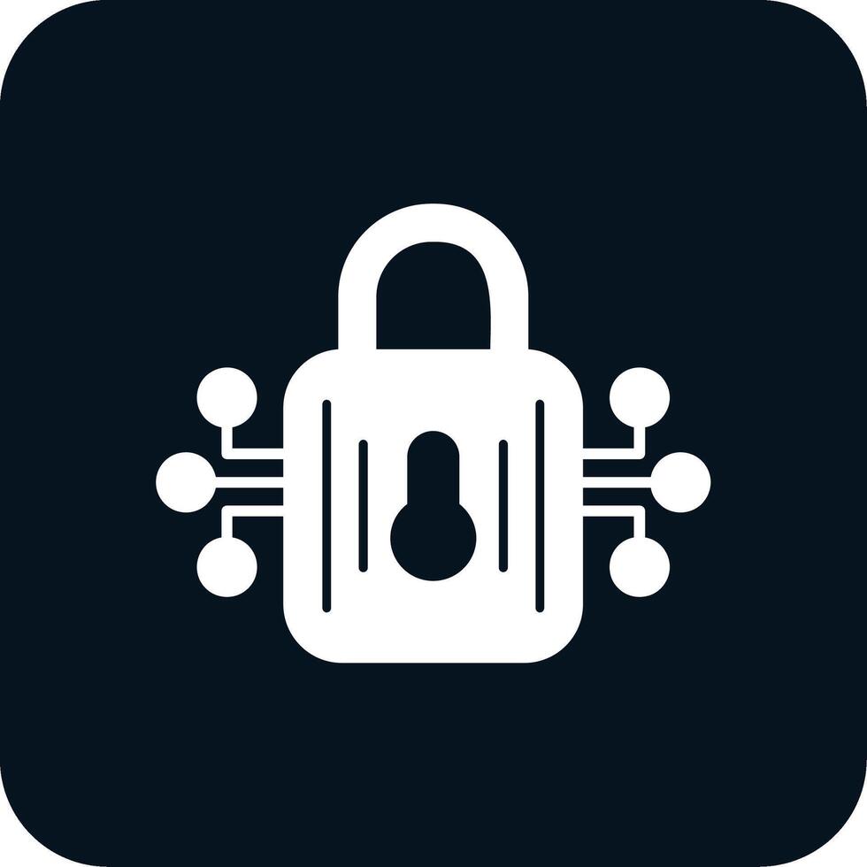 Secured Connection Glyph Two Color Icon vector