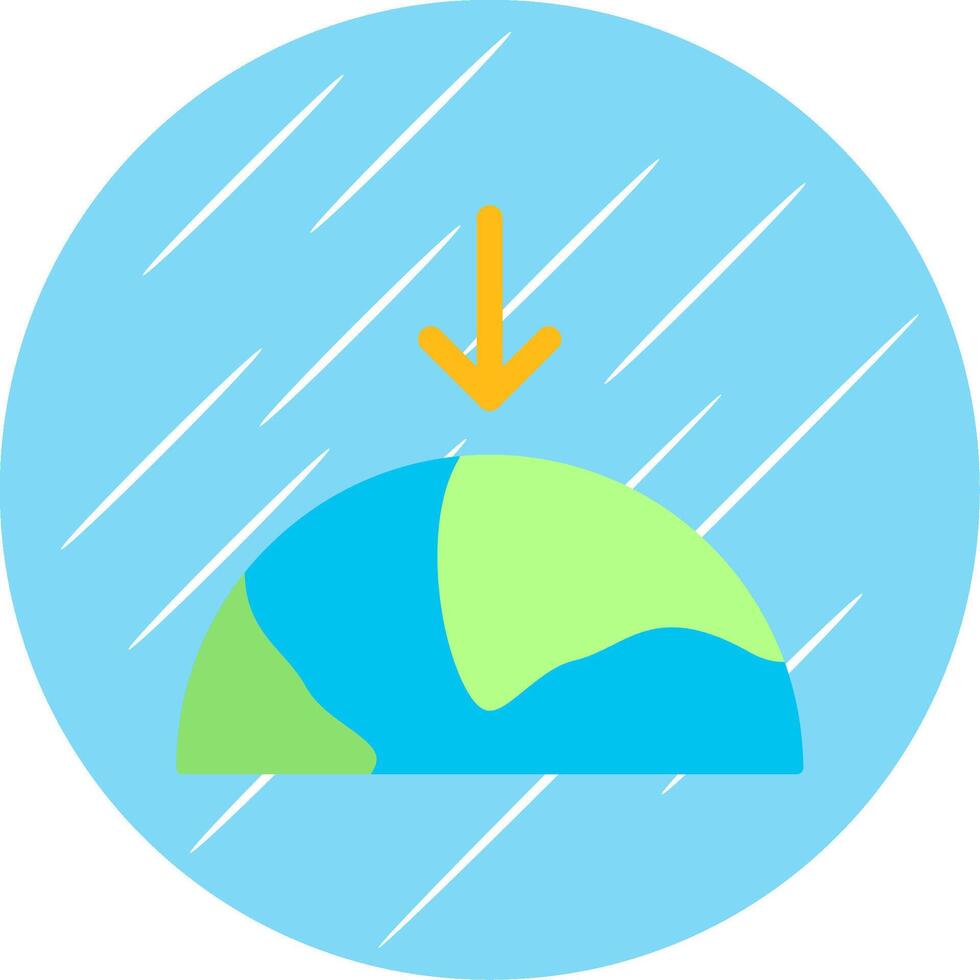 Gravity Flat Blue Circle Icon vector