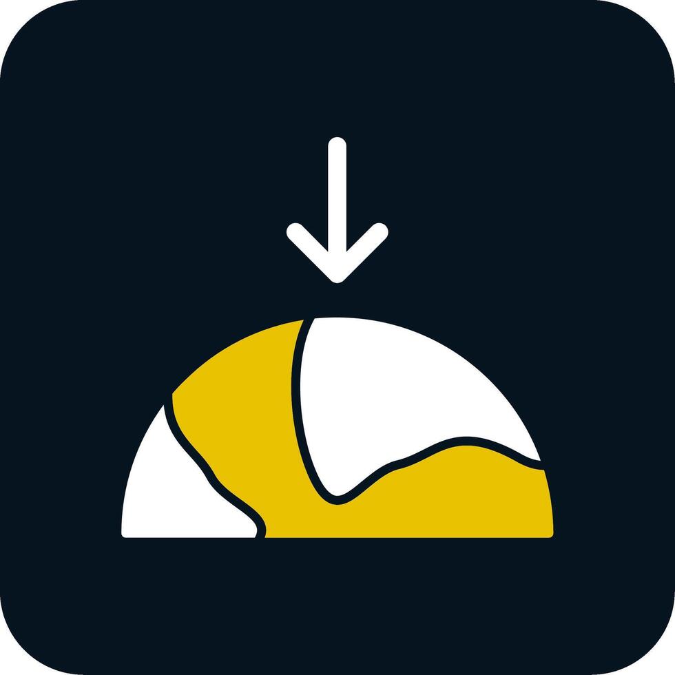 Gravity Glyph Two Color Icon vector
