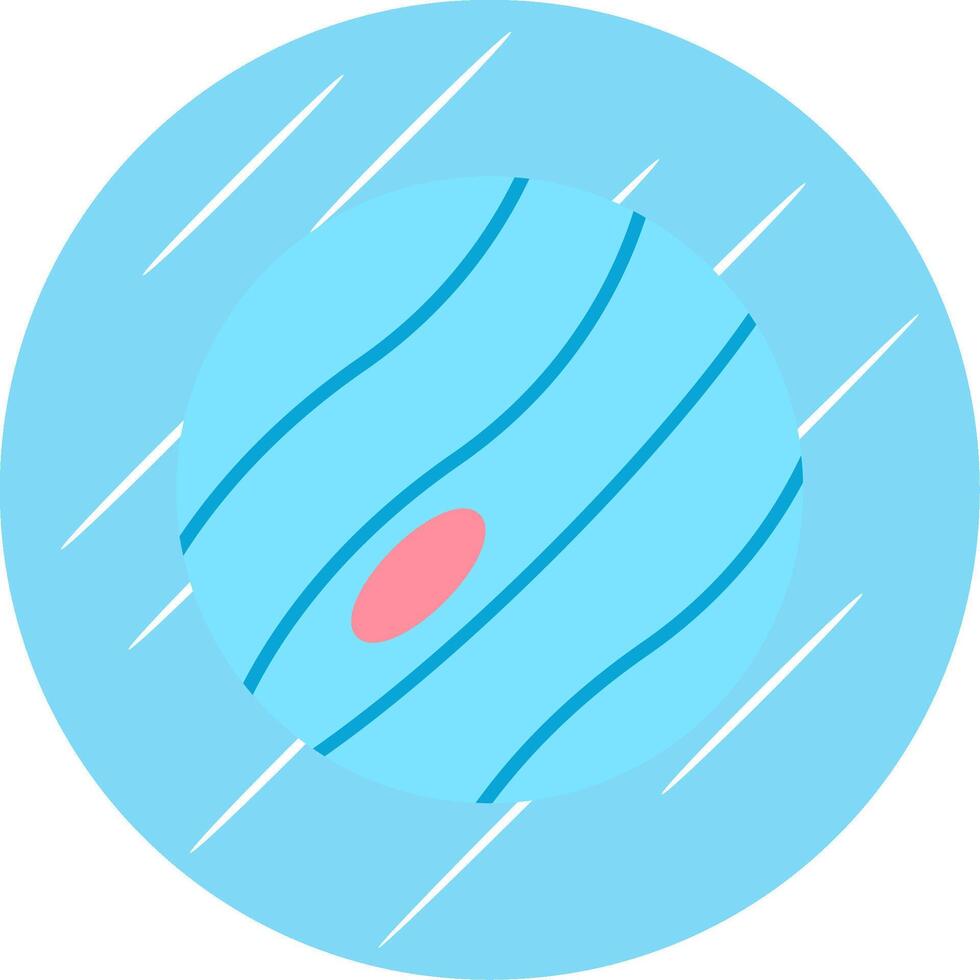 Planet Flat Blue Circle Icon vector