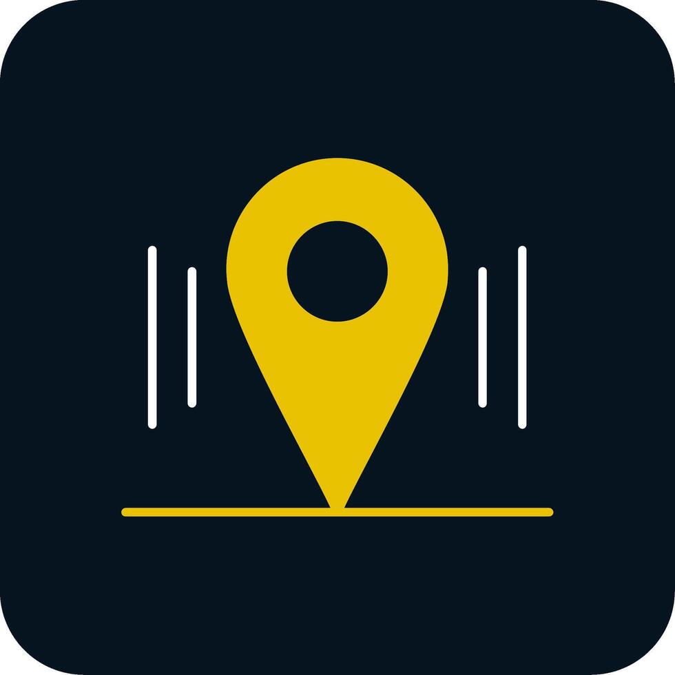 Location Glyph Two Color Icon vector