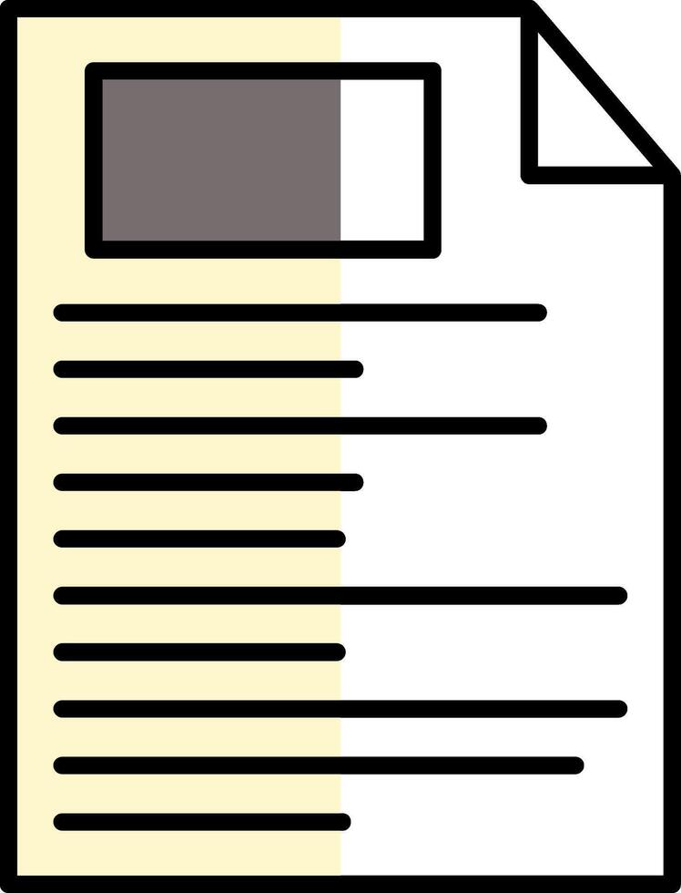 File Filled Half Cut Icon vector