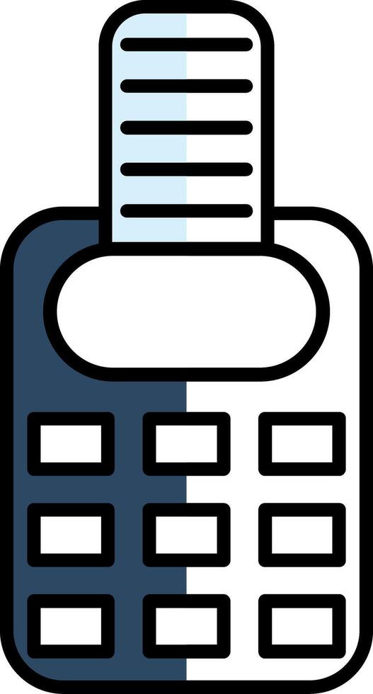 Point Of Service Filled Half Cut Icon vector
